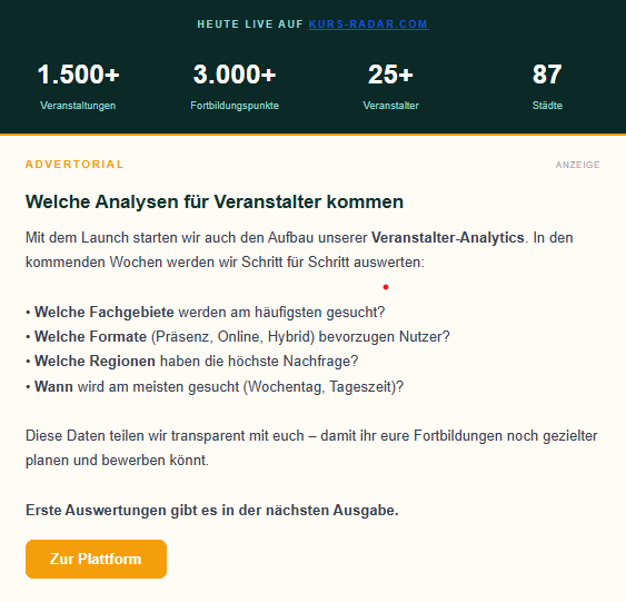 Newsletter Advertorial